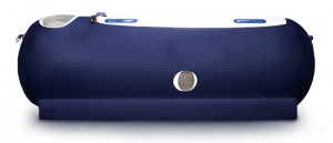 nagy méretű kék fekvő hiperbár kamra